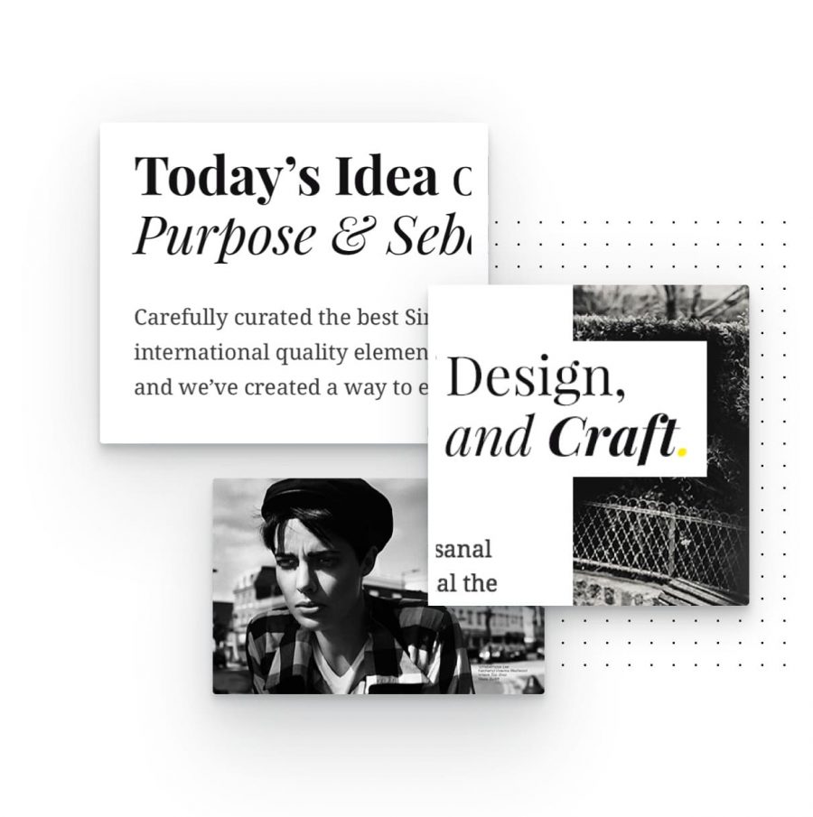 unique typography elements for this lifestyle blog WordPress theme