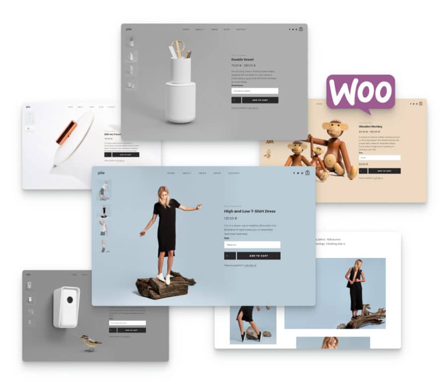 WooCommerce integration for Pile, a portfolio WordPress theme