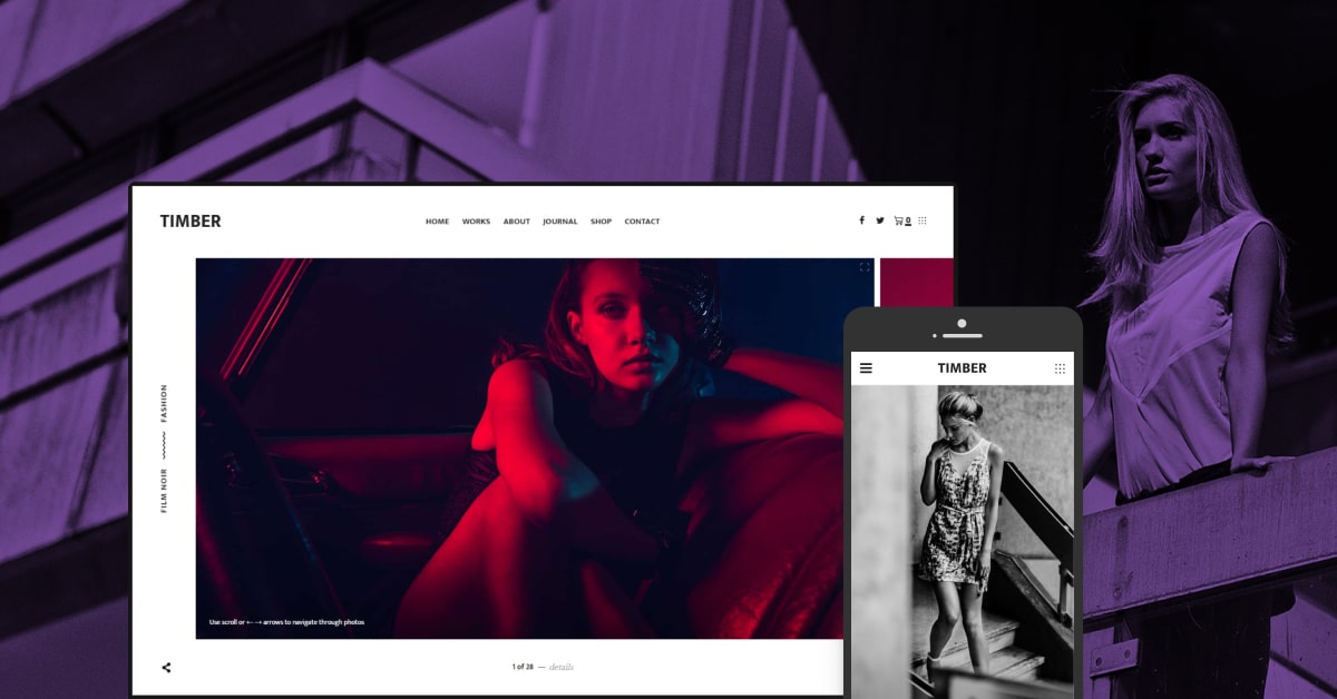 Timber Elegant Photography WordPress Theme by Pixelgrade